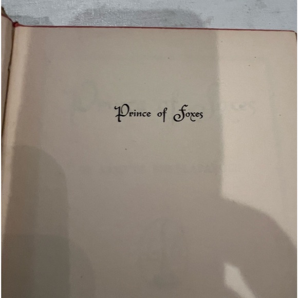 Vintage 1947 “Prince of Foxes” by Samuel Shellabarger book. GUC! - Picture 6 of 13